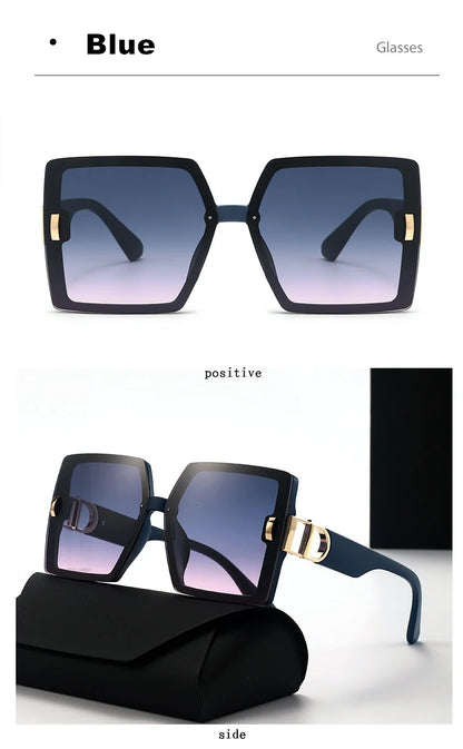 2025 new high-end large frame D-mill sunglasses for women(DS-25022)