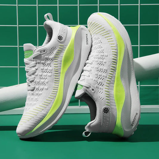 Nieuwe hardloopschoenen voor heren, sportief en casual, luxe modieuze sneakers, lichtgewicht, ademend, comfortabel voor joggen en wandelen