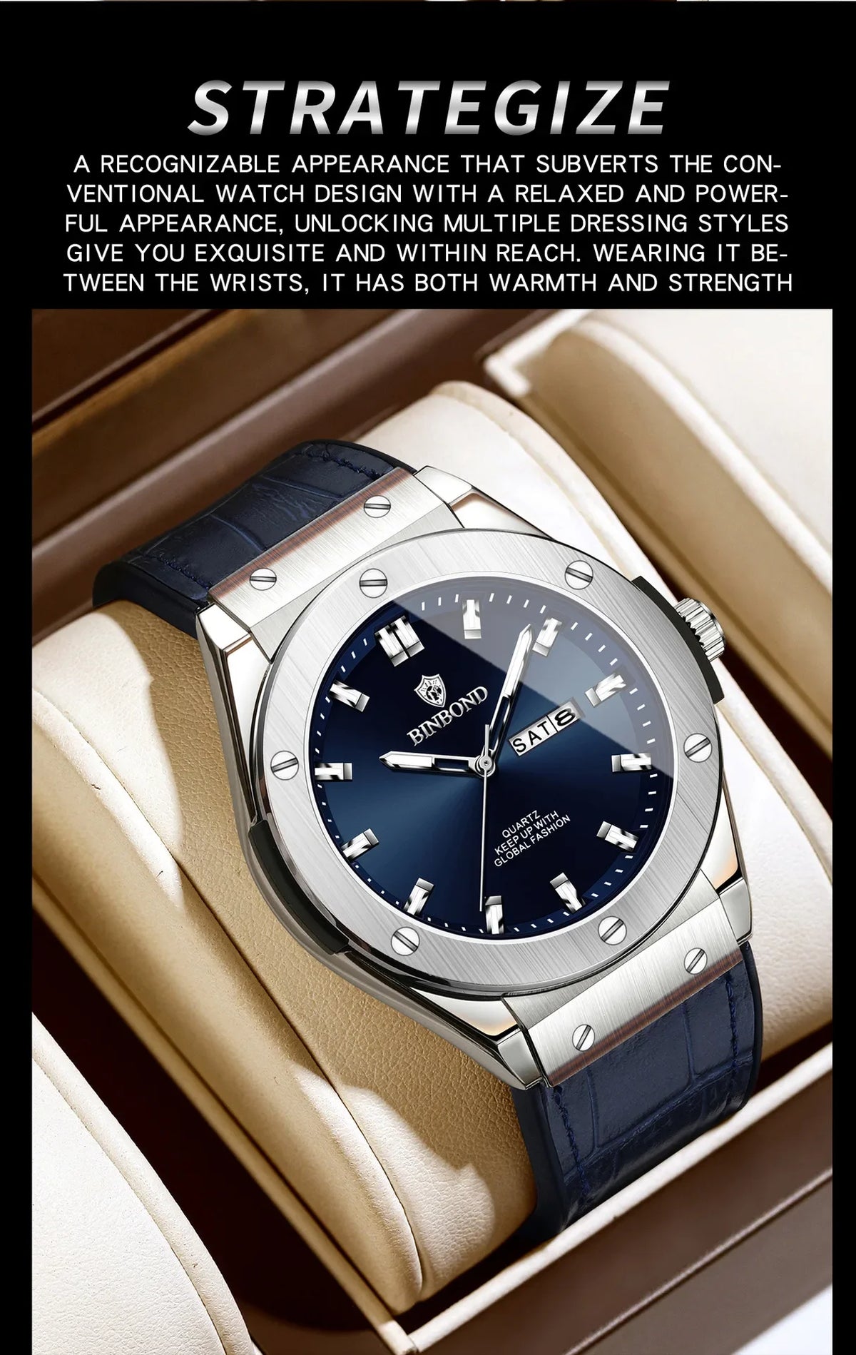 Montre en cuir pour homme, style décontracté et professionnel, montre de luxe pour homme, montres automatiques, montres-bracelets à quartz tendance pour homme, Relojes De Hombre