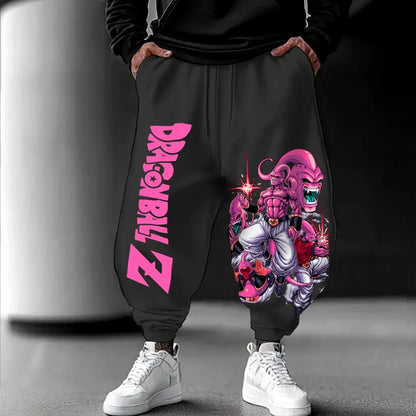 2025 Dragon Ball GOKU Majin Buu Anime Peripheral Trousers American Sports Autumn Men's and Women's Cotton Leggings