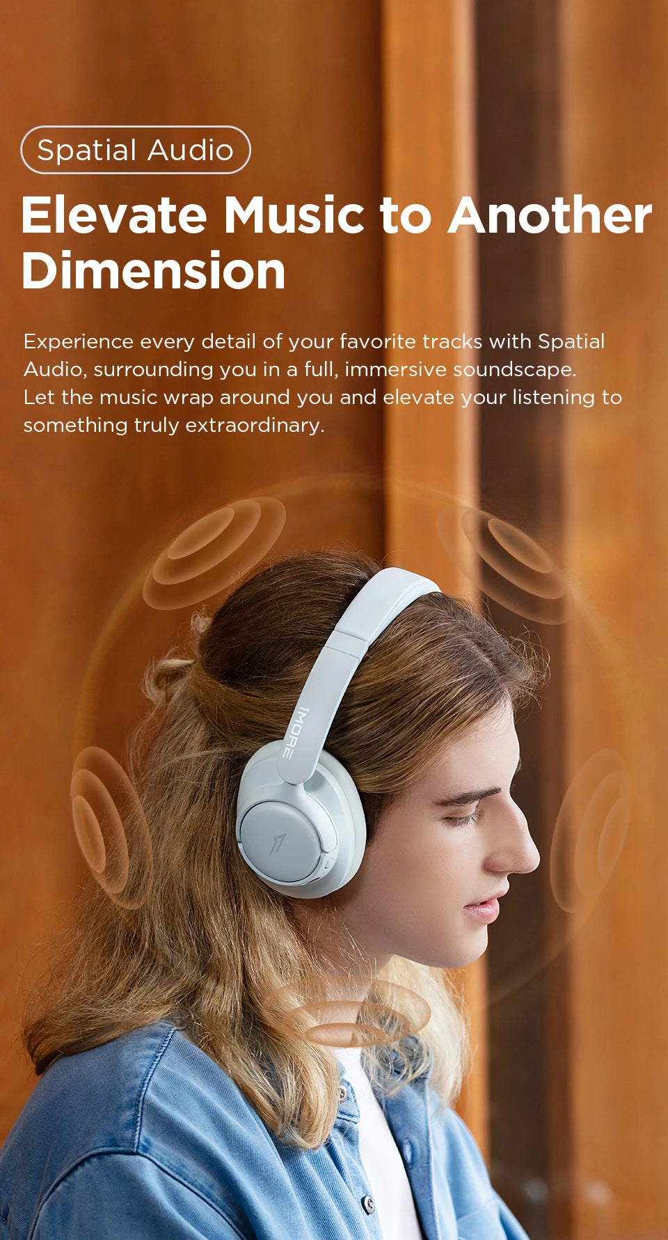 1MORE HQ31 Headphones Bluetooth Wireless Headsets Noise Cancelling Headset Earphone flash-sale penetration