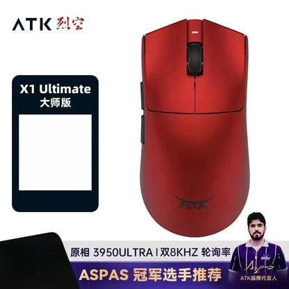 ATK Blazing Sky X1/X1V2 Mouse Gamer Wireless 8K Low Latency Lightweight FPS Liekong E-sports Gaming Mouse Custom Pc Accessories