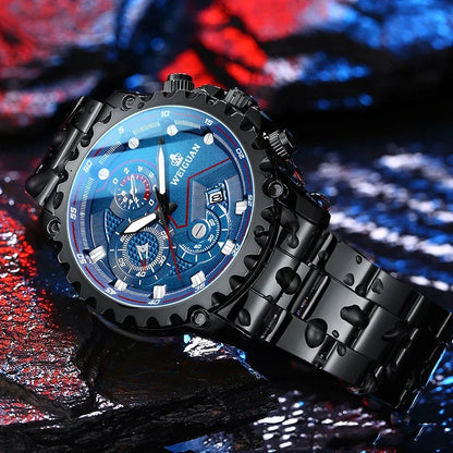 Montre Black Samurai pour homme, étanche, luminescente, personnalisée, tendance, professionnelle, de luxe, à porter au quotidien