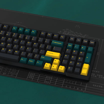 KBDiy GMK MarrsGreen Keycap Cherry Profile Double Shot PBT ISO Keycaps For DIY Gamer Mechanical Keyboard Kit Gaming Point KeyCap