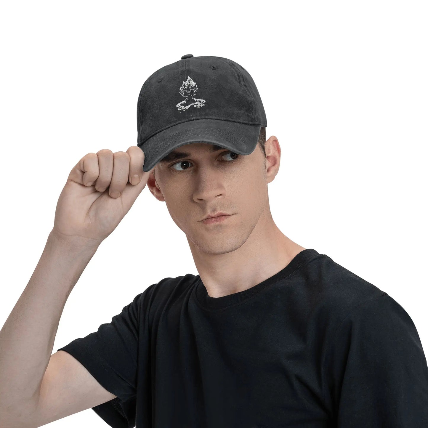 Dragon Ball Z Goku DBZ Unisex Style Baseball Caps Saiyan Distressed Denim Hats Cap Retro Workouts Unstructured Soft Snapback Cap