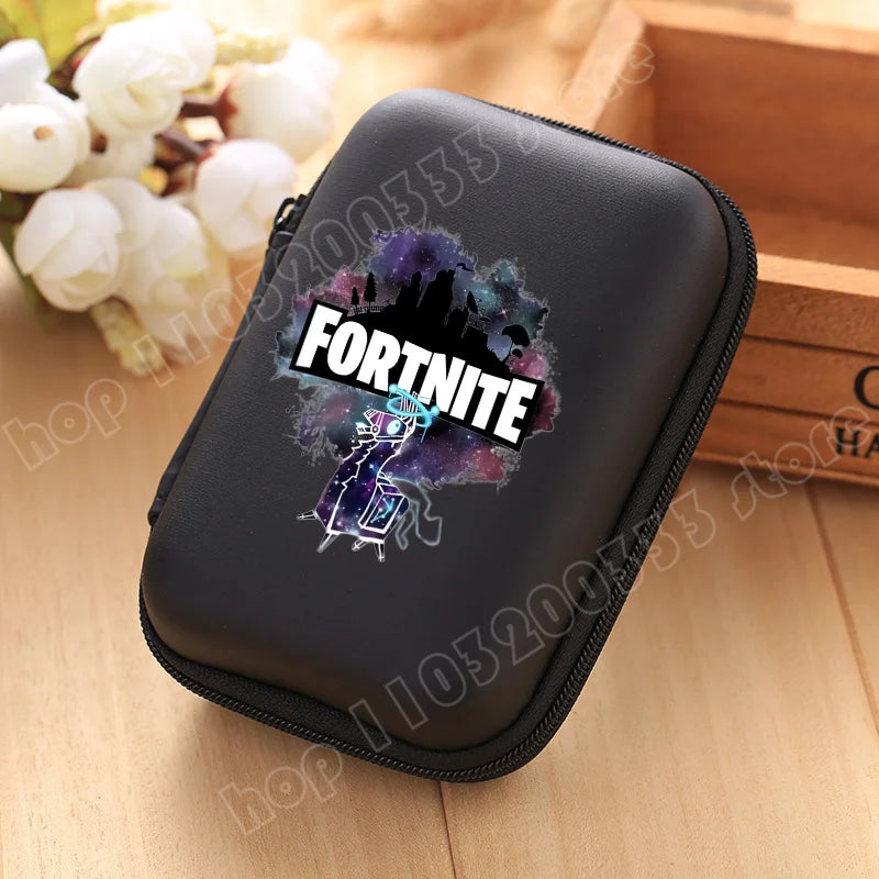 New Fortnite Storage Bag Multi-Function Data Cable Charger Organizer Travel Earphone Protective Pouch Children's Birthday Gift