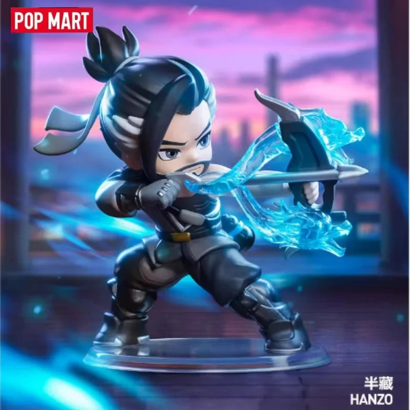 Aito POP MART Overwatch Play Of The Game -sarjan blind box PVC-keräilyfiguuri, työpöytäkoriste, tyttöjen lelumalli faneille