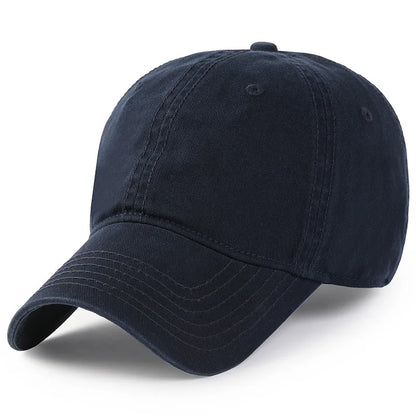 Baseball kapa Big Head Plus Size iz 100 % bombaža, primerna za moške in ženske, nastavljiva kapa »Dad Hat«, velikost 58–60 cm, 61–65 cm