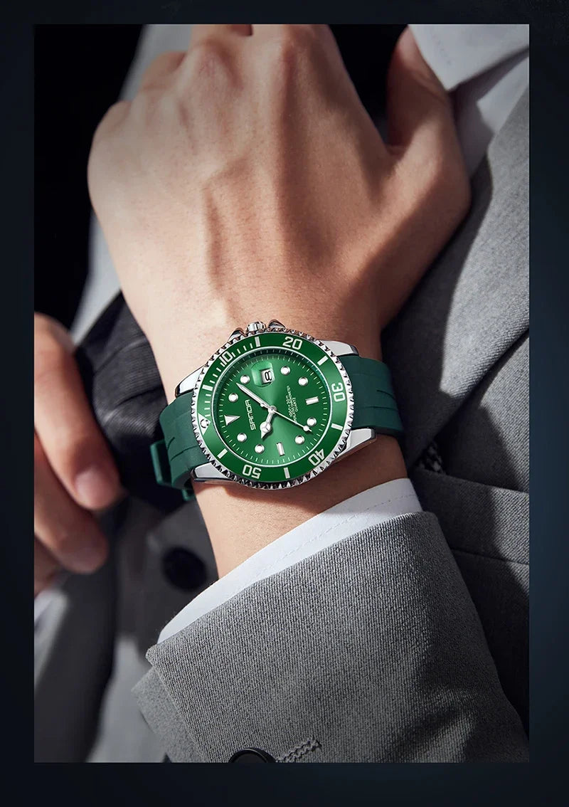 SANDA 7018 Montre à quartz pour homme très vendue Montres de sport pour homme Montre de luxe étanche en silicone Montre à quartz pour homme Relogio Masculino