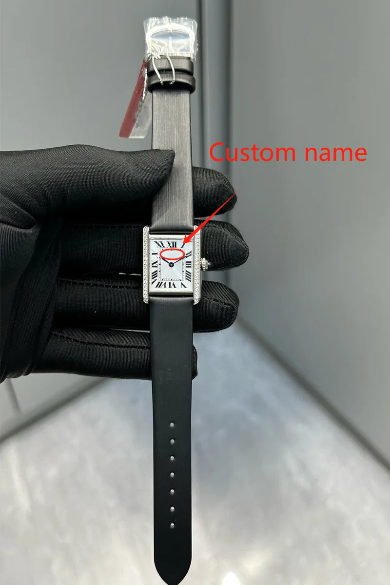 Montres haut de gamme pour homme, sur mesure, au format carré 1:1 étanches ; montres de luxe en acier inoxydable pour femme ; montres de sport professionnelles à quartz pour femme