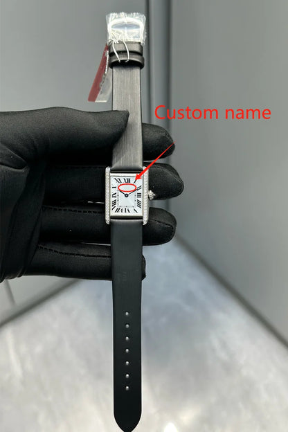 Montres haut de gamme pour homme, sur mesure, au format carré 1:1 étanches ; montres de luxe en acier inoxydable pour femme ; montres de sport professionnelles à quartz pour femme