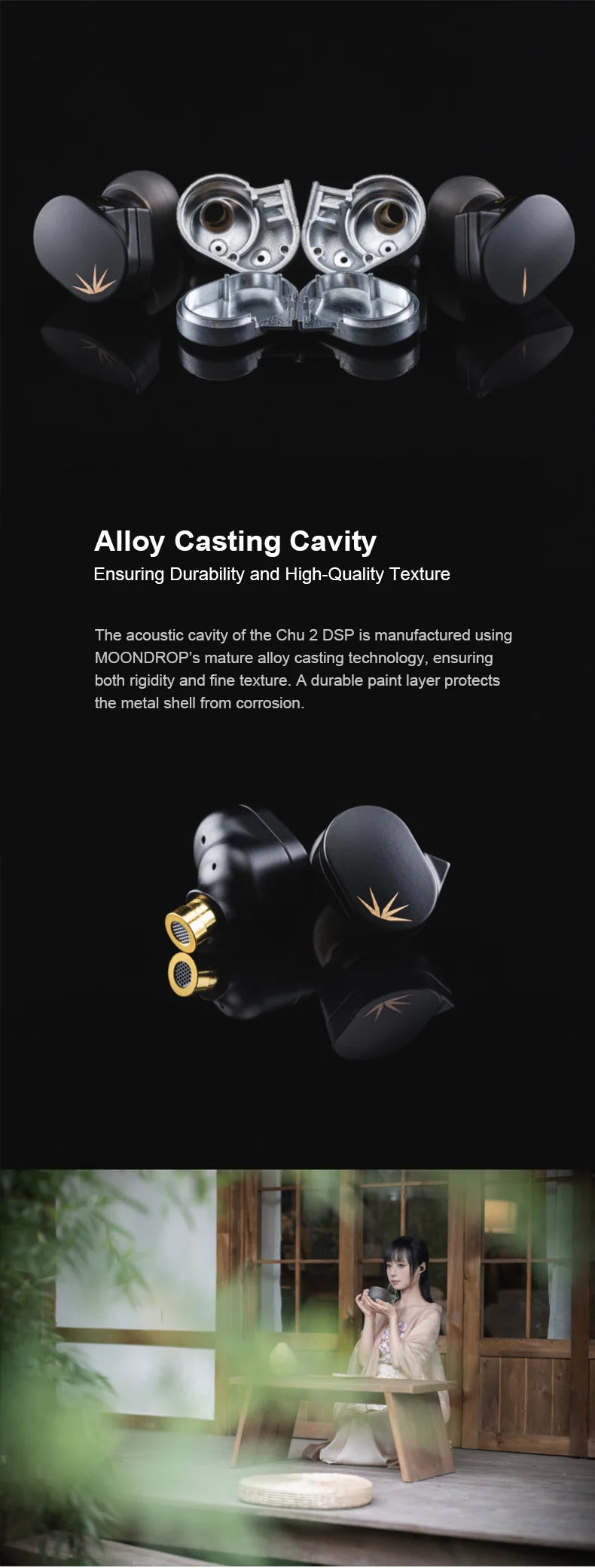 MOONDROP CHU II CHUII DSP Dynamic Driver In-Ear Earphone IEMs HiFi Music Earbuds with 0.78mm Interchangeable Cable Wried Headset