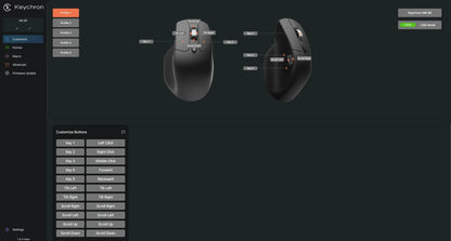 Keychron M6 Wireless Mouse All Silent Micro Switch PixArt 3950 Sensor 8K Polling Rate Dual Scrolling Modes