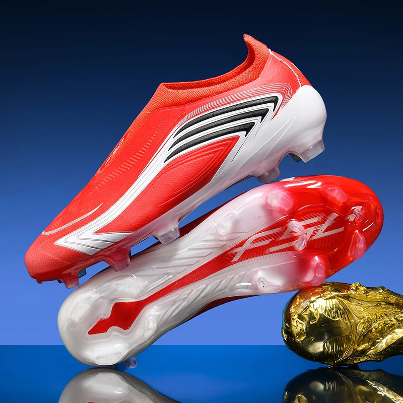 Nouvelles chaussures de football pour hommes, mi-hautes, de haute qualité, crampons pour terrain en gazon, baskets antidérapantes pour intérieur, très vendues, pour matchs en extérieur