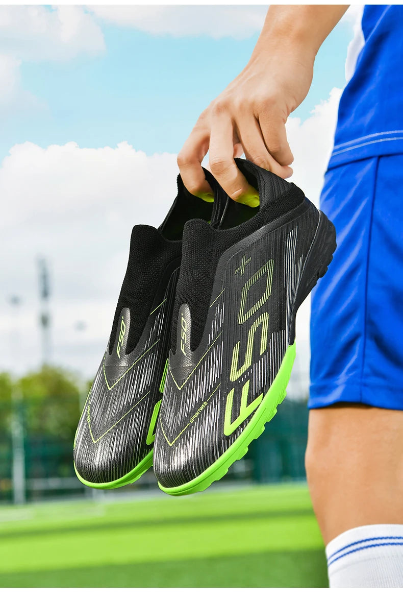 New Men's Football Boots Turf Comfortable Cleats Futsal Non Slip Soccer Shoes Sport Ultralight Fg Grass Indoor Adult Non-Slip