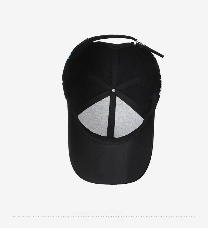 Nieuwe modieuze graffiti baseballpet van katoen voor dames en heren, unisex snapback met print, trendy hiphop-pet voor buiten voor dames en heren