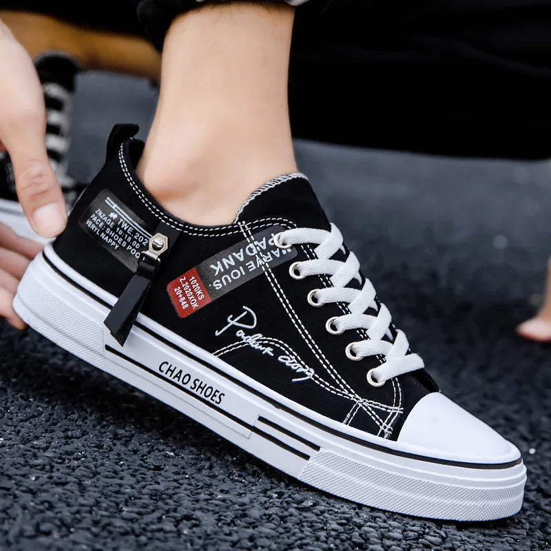 2025 été hommes toile baskets basses décontracté respirant chaussures pour adolescent à la mode léger jeunesse Streetwear confort chaussures