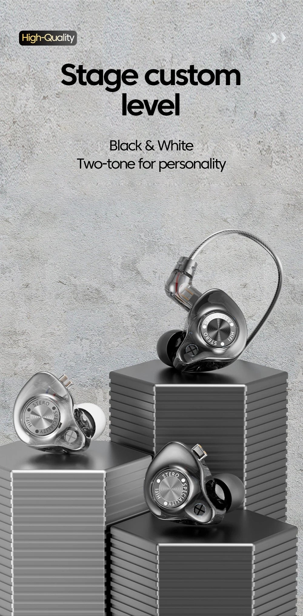 Original 15D Super Bass In Ear Headphone With Mic 3.5mm AUX/Type-C Digital Chip Headset For iPhone 17 Huawei Xiaomi Android