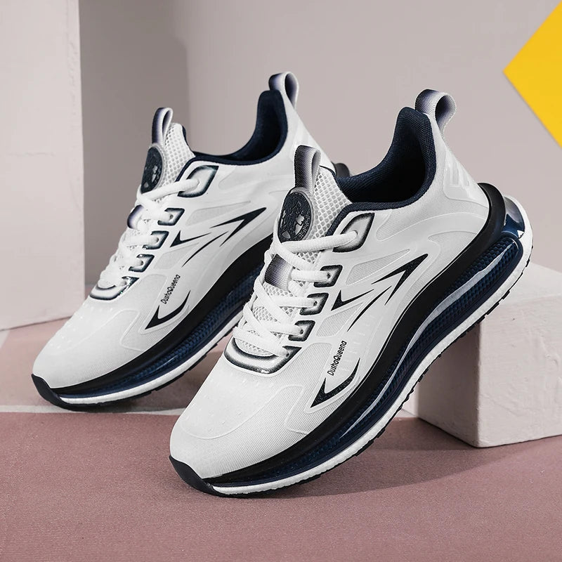 Baskets d'extérieur pour hommes, chaussures de course respirantes et antidérapantes à coussin d'air, de Jogging, de Sport, légères, décontractées