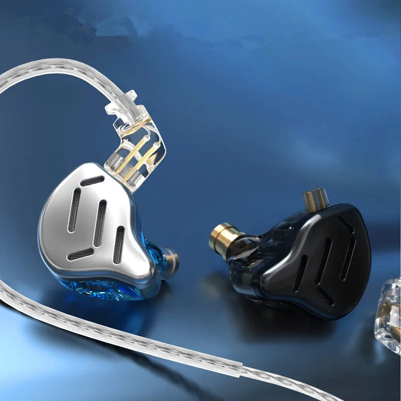 KZ ZAX 7BA 1DD Hybrid In Ear Earphones 16 Driver Unit HIFI Headset Metal Earbuds Earphone 2PIN Cable