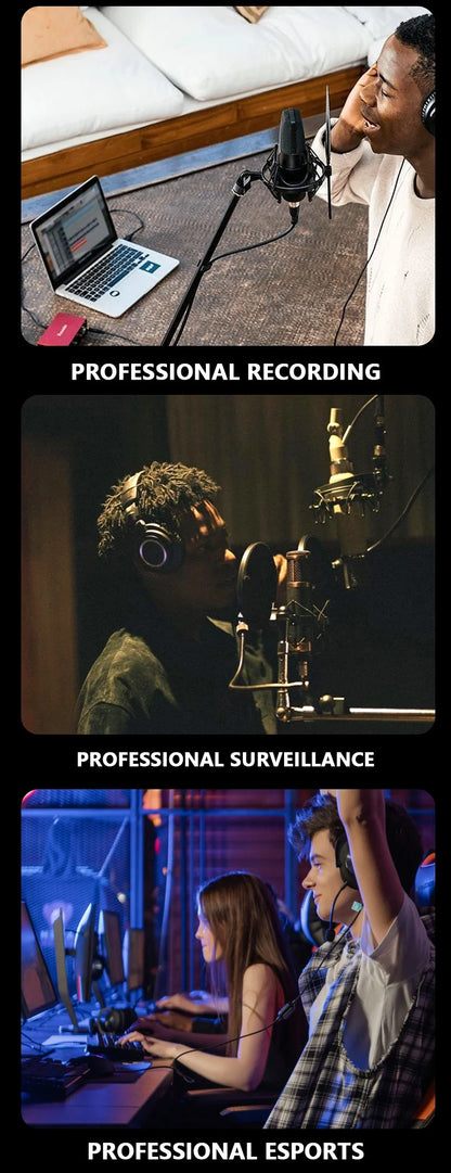 Sanpusen ATH M50X Over-Ear Wired Headphones Professional Monitor Studio Recording Mixing Monitoring HiFi Sound
