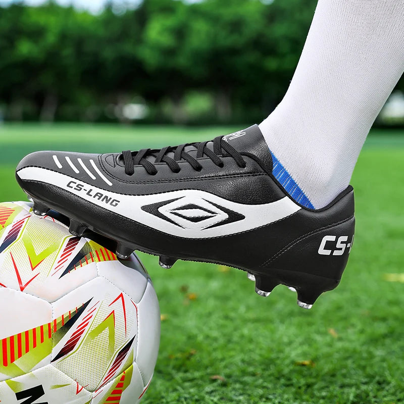 New Men Football Boots Grass Cleats Soccer Shoes Match Adult Indoor Ultralight Non-Slip Boys Futsal Sport Turf Comfortable