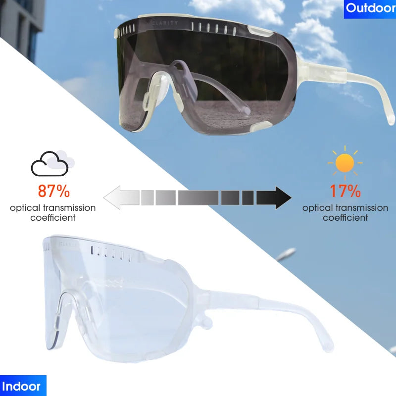 Gafas de sol fotocromáticas DEVOURS originales para ciclismo, para hombre y mujer, deportivas, para bicicleta de montaña, MTB, gafas que cambian de color