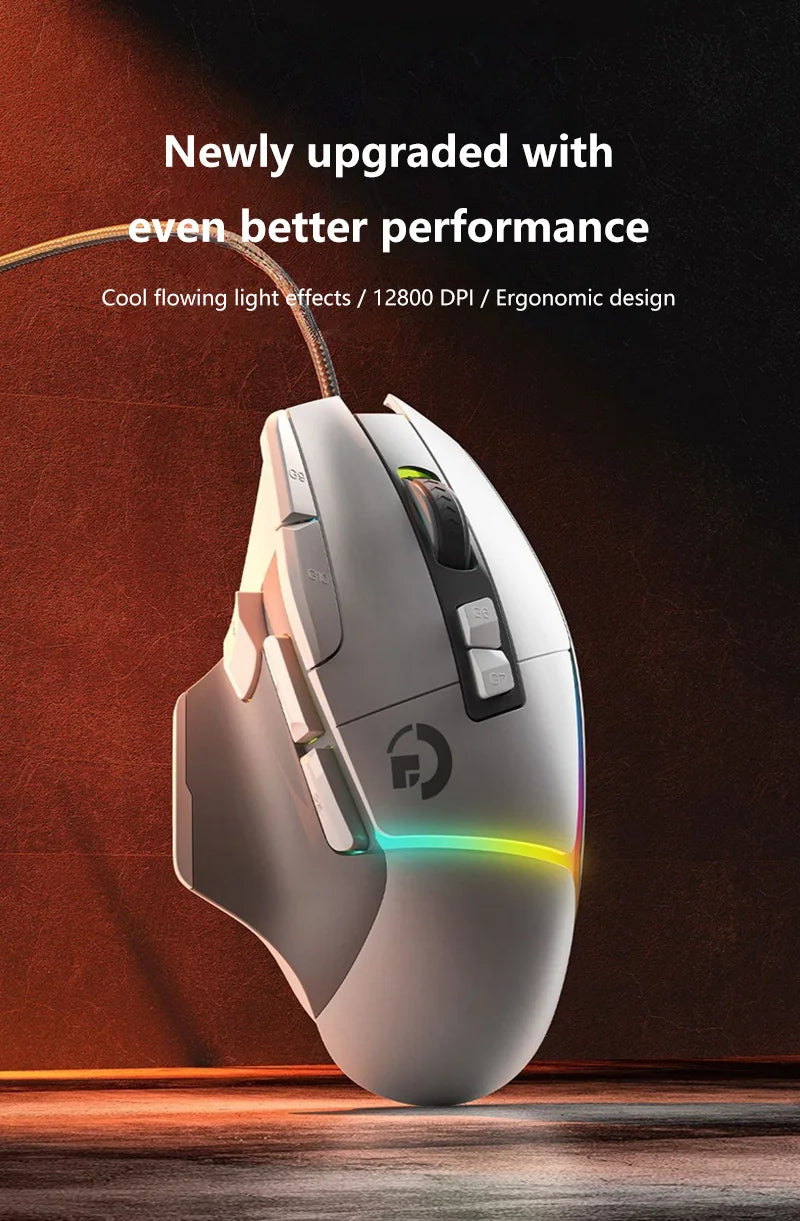 Wireless Gaming Mouse Ergonomics USB Rechargeable Bluetooth Mice Optical Sensor Programming Gaming Mice with Wired For Windows