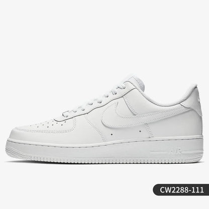 Nike Official Authentic AIR FORCE 1 Men's Casual Wear resistant Fashion Board Shoes CW2288-111