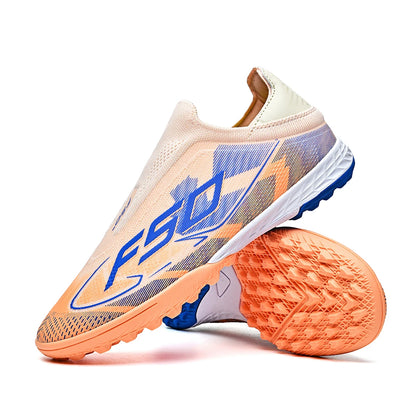 Professional TF Soccer Boots Unisex Youth Adult PU Fabric Upper Rubber Sole Non-Slip Training Cleats