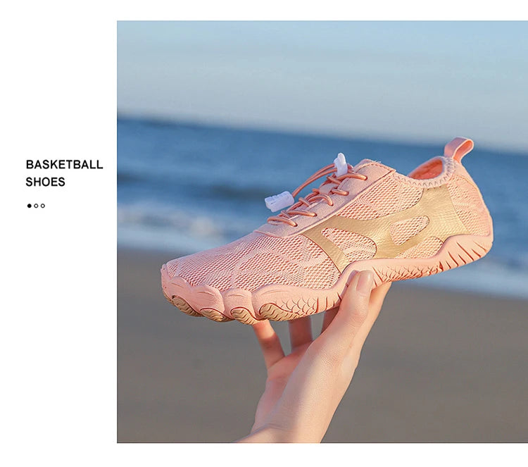 Unisex Wide Toe Barefoot Water Shoes Quick Dry Breathable Soft Sole Beach Aqua Shoes Lightweight Swimming Water Sports Sneakers