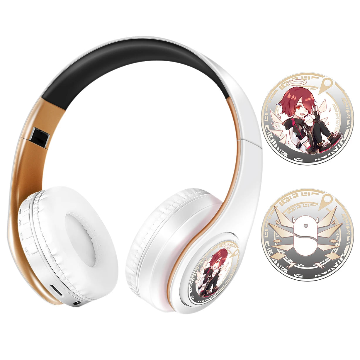 Wireless Silent Disco Headphone Anime Fate/Grand Order FGO Jeanne d'Arc Stereo Bluetooth Headphone for Playing Games Earphone