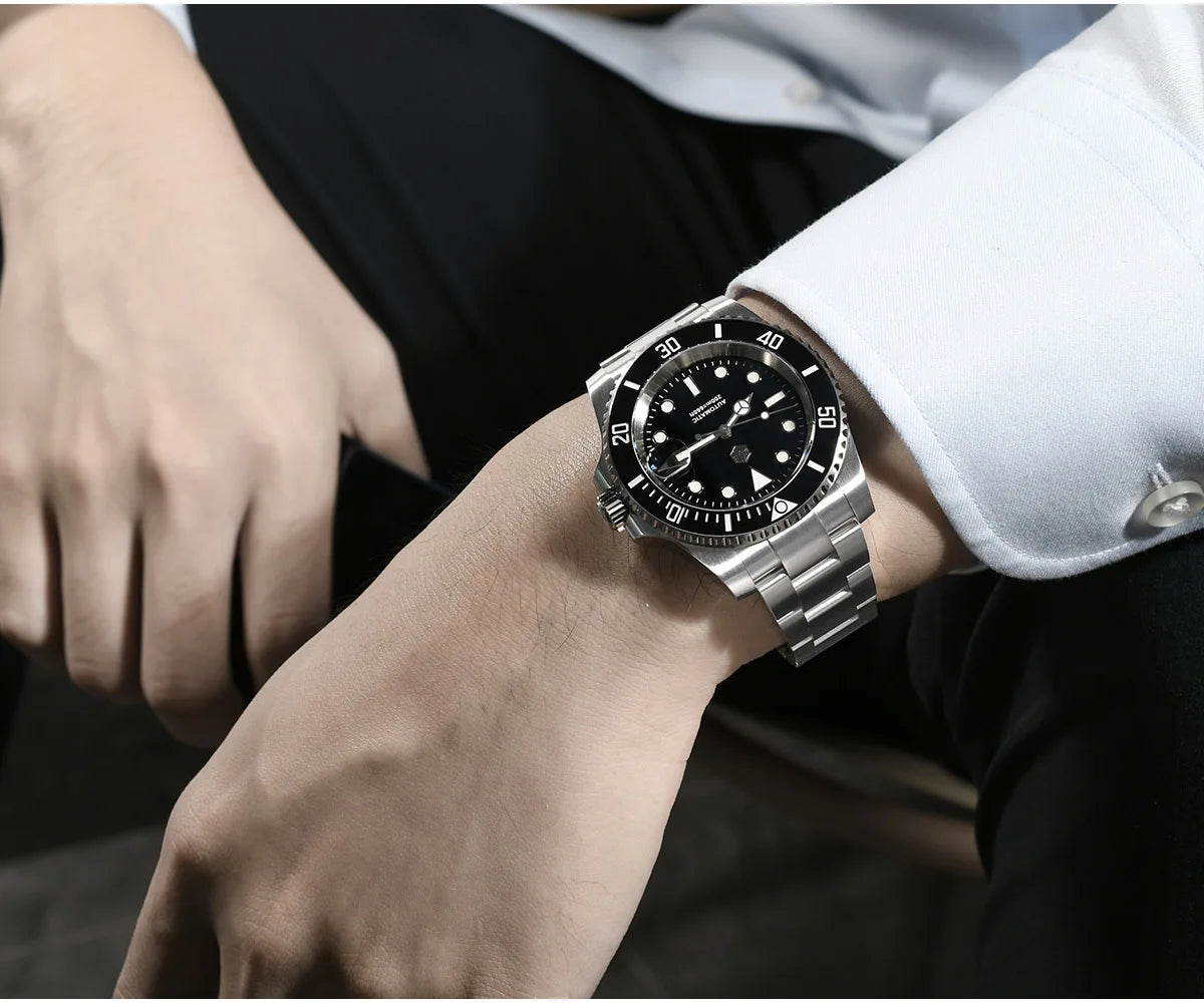 San Martin Upgraded Version 40mm Water Ghost Diver Watch Men's Luxury Automatic Mechanical Watches Sapphire Waterproof 200m SN0017