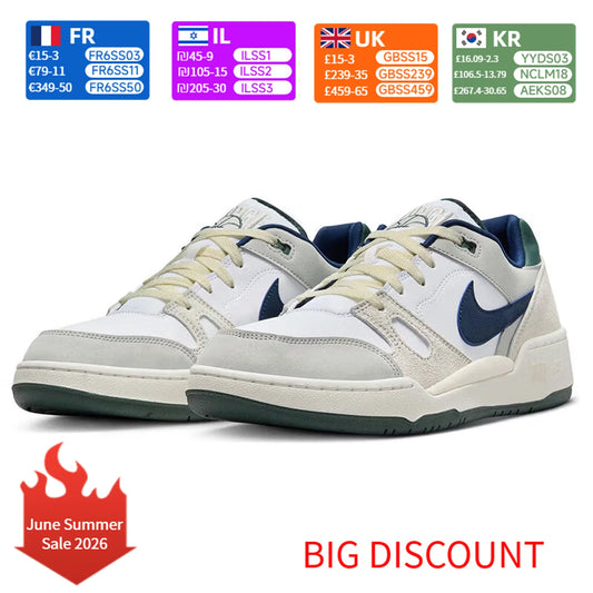 Nike Full Force Low Comfort Low-Top Skate Shoes Men's Grey FZ3595-100