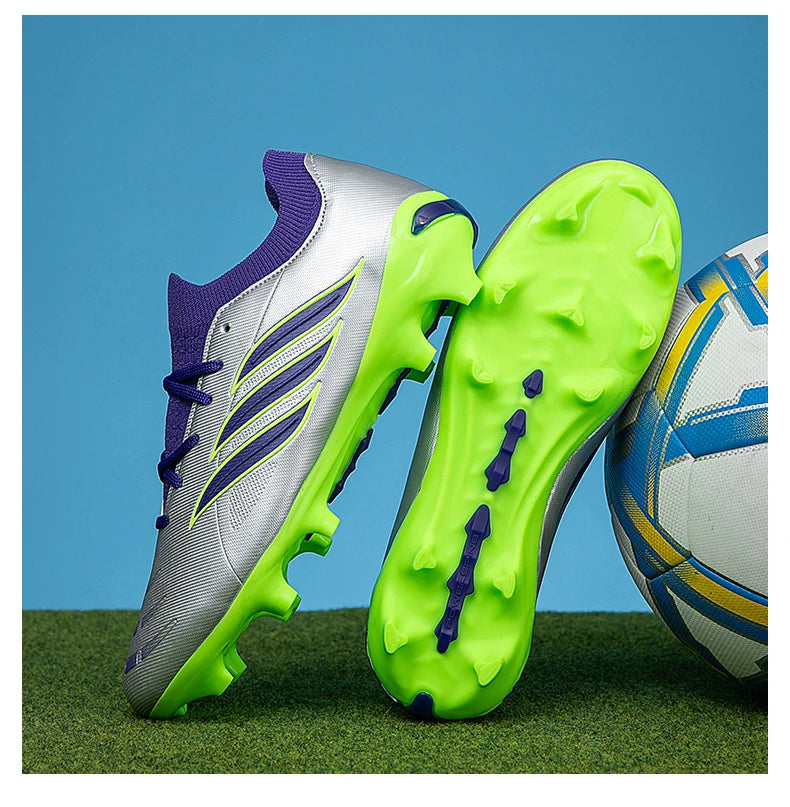 Nouvelles chaussures de football pour hommes, crampons pour enfants, chaussures de football professionnelles pour adultes, chaussures d'entraînement ultralégères antidérapantes pour garçons, livraison directe
