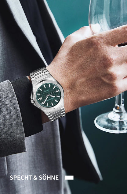 Specht&Sohne 2025 Neue 38MM Herrenuhr, Automatikuhr, Japan Miyota 8215 Uhrwerk, Stahl, Saphirglas, wasserdichte Reloj Homb