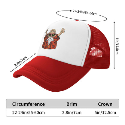 Adult Dragon Ball Trucker Caps Mesh Baseball Caps Snapback Caps Japan Anime Hat Trucker Worker Cap Breathable Dad Hat Summer