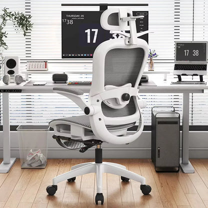 UVR Gaming Computer Chair Can Sit Reclining Lift Ergonomic Armchair Living Room Backrest Boss Chair Mesh Office Chair Furniture