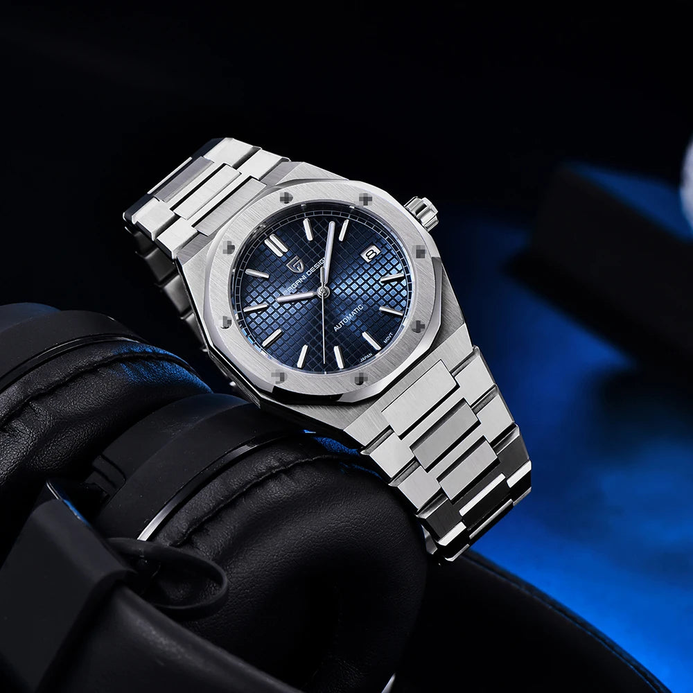 PAGANI DESIGN MIYOTA 8215 Men Automatic Mechanical Watches 40MM Sapphire Stainless Steel Waterproof Luminous Wrist Watch