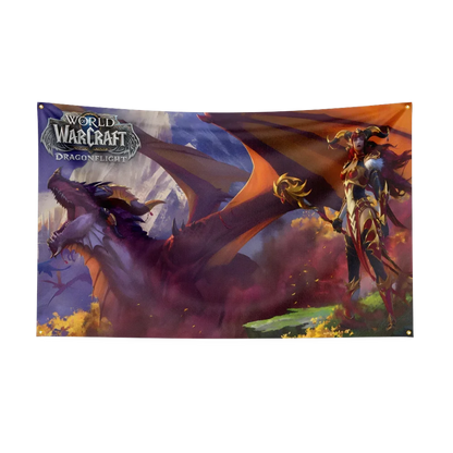 90X150CM Worlds of Warcrafts Wow Flag Polyester Digital Printed Game Tapestry Curtain For Decor dota1s