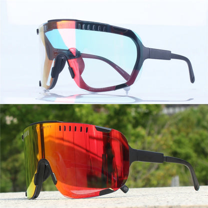 Gafas de sol fotocromáticas DEVOURS originales para ciclismo, para hombre y mujer, deportivas, para bicicleta de montaña, MTB, gafas que cambian de color