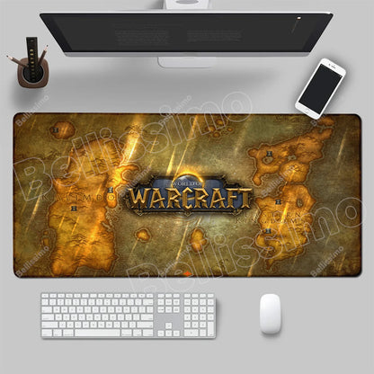 World Of Warcraft 90x40 Μεγάλο Gaming Mouse Pad Επιφάνειας Γραφείου για Παιχνίδια Csgo, Φυσικό Καουτσούκ, Μεγάλο Gamer XXL Mousepad Υπολογιστή