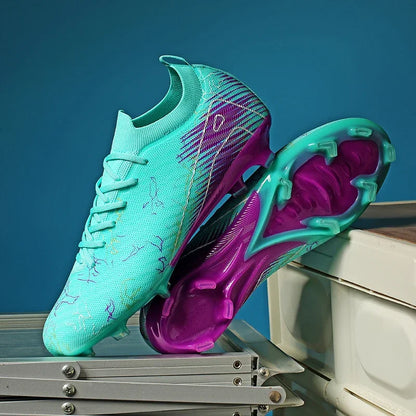 New Men's Soccer Shoes Training Wholesale Top Football Boots Sneakers FG Quality Cleats Non-Slip Drop Shipping Unisex Adult