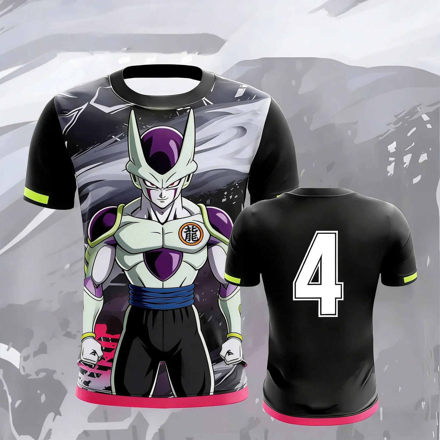 Vintage Dragon Ball  Goku Ink Wash Pink Brush 3D Print T-Shirt 2026 Summer Unisex Oversized Y2K Retro Anime Streetwear  Top