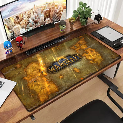 World Of Warcraft 90x40 Μεγάλο Gaming Mouse Pad Επιφάνειας Γραφείου για Παιχνίδια Csgo, Φυσικό Καουτσούκ, Μεγάλο Gamer XXL Mousepad Υπολογιστή