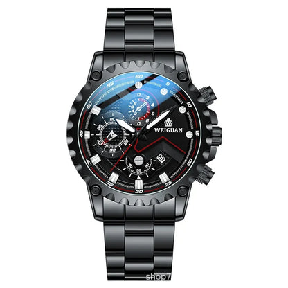 Montre Black Samurai pour homme, étanche, luminescente, personnalisée, tendance, professionnelle, de luxe, à porter au quotidien