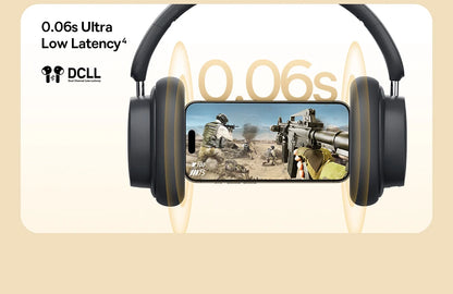 Baseus Wireless Headphones Bluetooth 5.3 HIFI Level Earphone 40mm Driver Foldable Over Ear Headsets 70H Playtime Spatial Audio