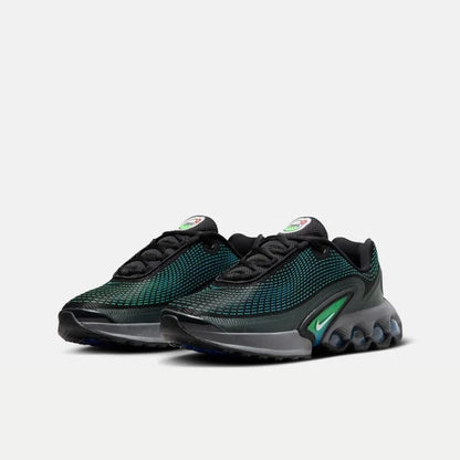 Nike Air Cushion Cushioning Fitness High-Quality Upper Training Women's Low-Top Running Shoes New Lightweight Comfortable Commuting Outdoor Sports Running Shoes Air Max Dn Black and Green Cool Color Fashion Versatile Casual S