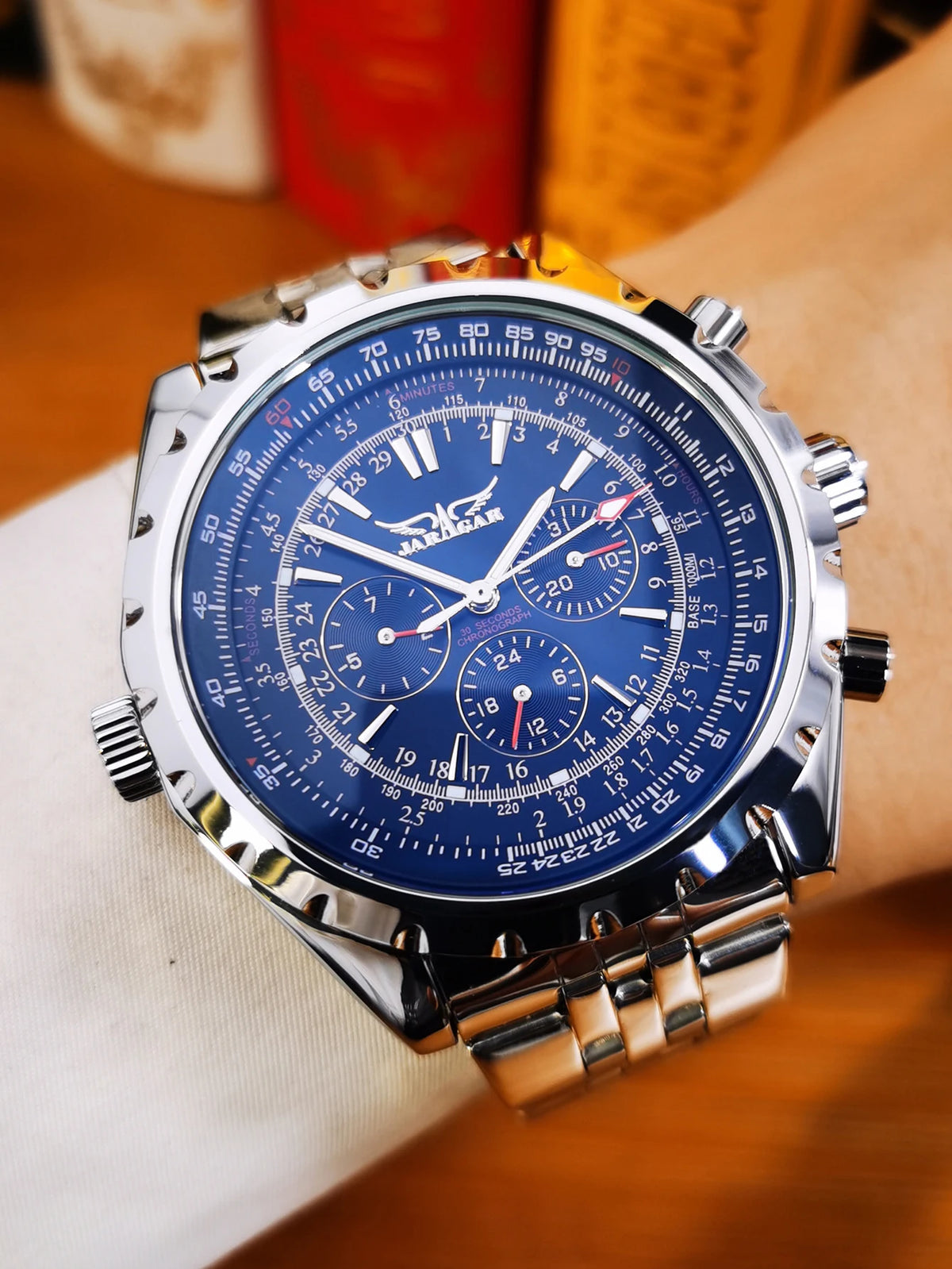 JARAGAR 212 Orologio meccanico automatico da uomo, modello business di lusso con calendario settimanale, orologio da uomo, regalo premium, Reloj Hombre