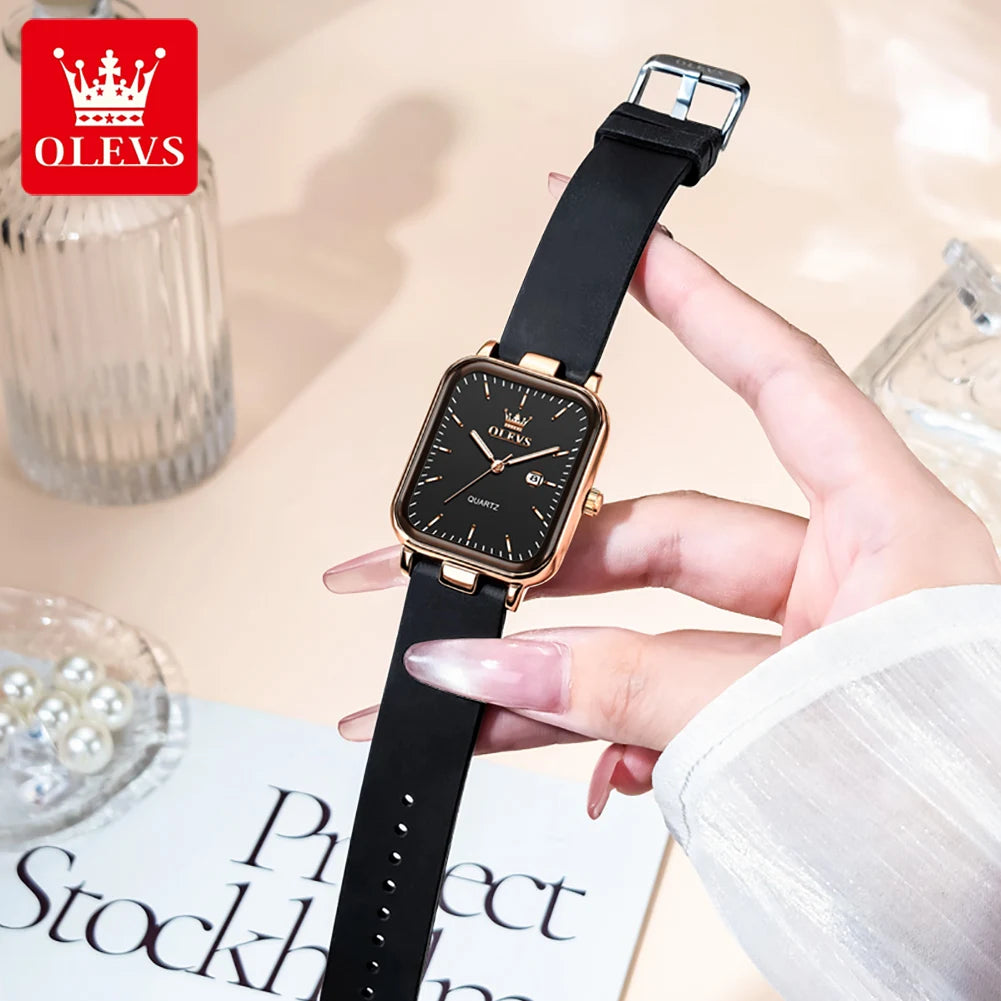 OLEVS 7089 Watch For Women Top Brand Calendar Quartz Woman Watch Waterproof Luminous Simple Fashion Elegant Ladies Hand Clock